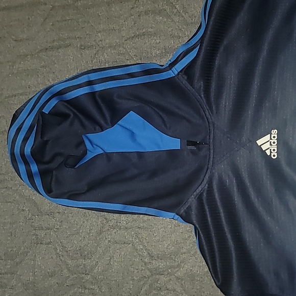 Adidas OKC Thunder Pre Game Hooded Top - Picture 6 of 7
